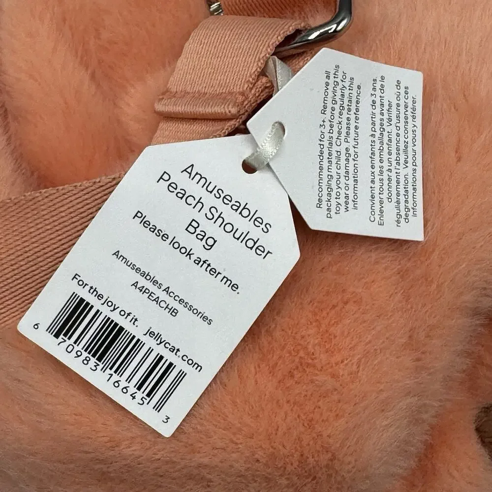 Jellycat Amuseables Peach Shoulder Bag 8